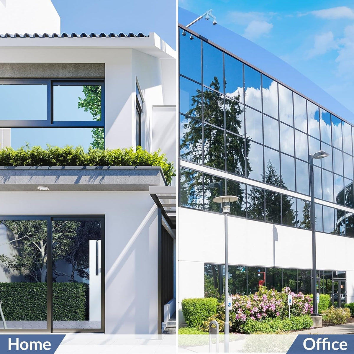 Transform Your Space with Silver Heat Reflective Window Film - One Way Mirror Privacy Tint for Ultimate UV Protection, 44.5 x 200 cm