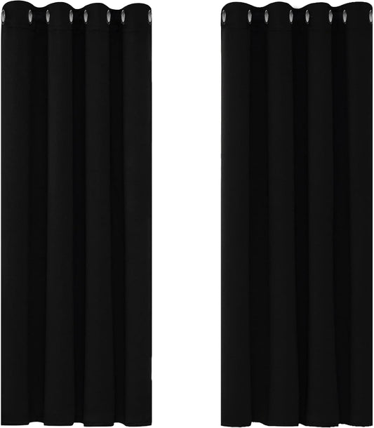 Transform Your Space with Deconovo Thermal Blackout Curtains - Energy Efficient Drapes for Bedroom & Living Room, 46" x 54", 1 Pair