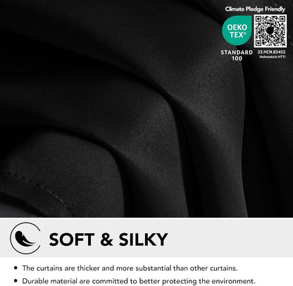 Transform Your Space with Deconovo Thermal Blackout Curtains - Energy Efficient Drapes for Bedroom & Living Room, 46" x 54", 1 Pair
