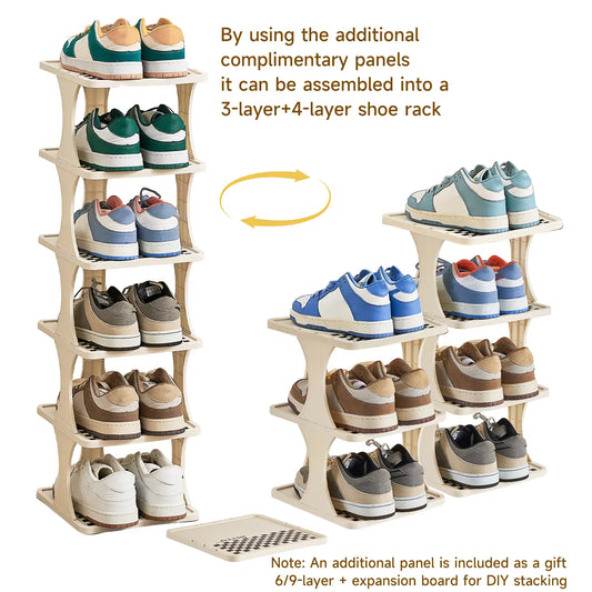 Transform Your Space with the UFORU 6/9-Layer Vertical Detachable Shoe Storage Rack - Stylish & Versatile Organization for Every Home