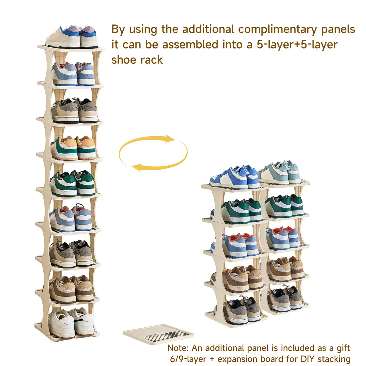 Transform Your Space with the UFORU 6/9-Layer Vertical Detachable Shoe Storage Rack - Stylish & Versatile Organization for Every Home